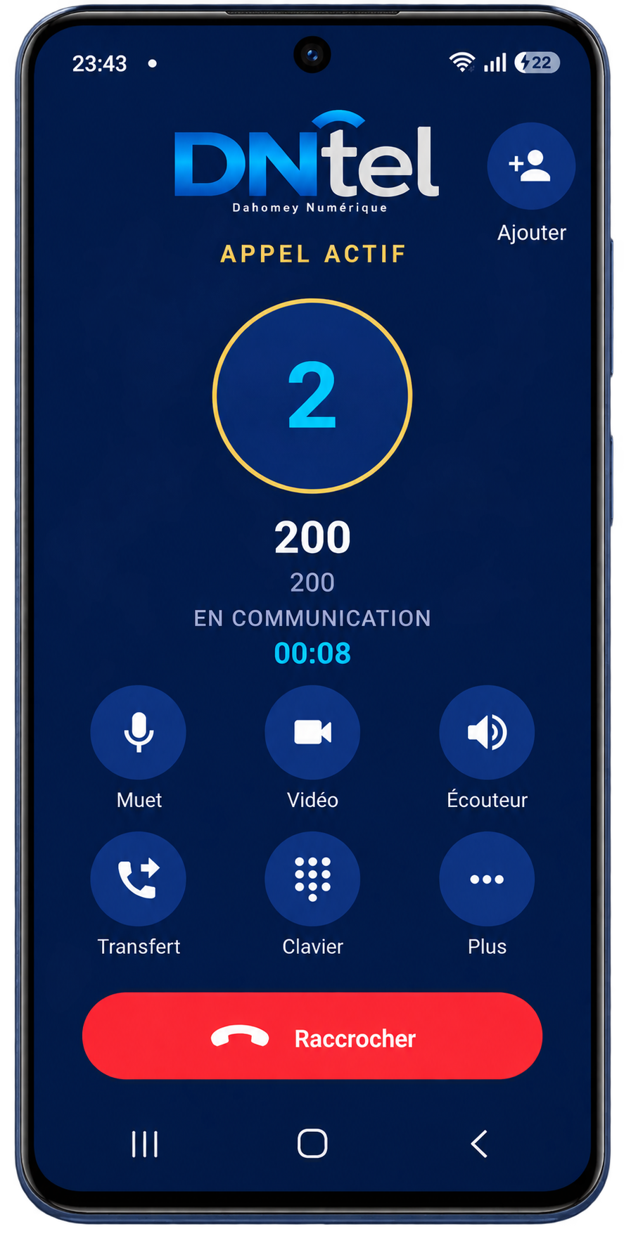 Application mobile DNtel